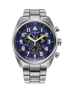 Citizen | Eco-Drive Garrison Chronograph Super Titanium Watch, 44mm商品图片,9折, 独家减免邮费