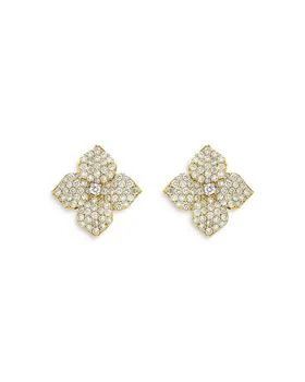 Piranesi | 18K Yellow Gold Fiore Diamond Pavé Flower Small Stud Earrings,商家Bloomingdale's,价格¥41161