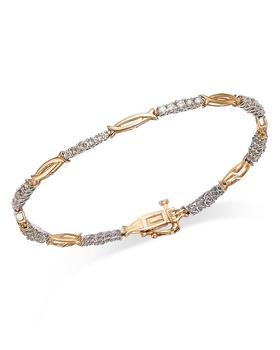 商品Diamond Bracelet in 14K Yellow & White Gold, 0.80 ct. t.w. - 100% Exclusive,商家Bloomingdale's,价格¥29928图片