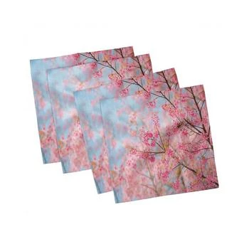Ambesonne | Floral Set of 4 Napkins, 18" x 18",商家Macy's,价格¥194