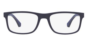 推荐Demo Rectangular Men's Eyeglasses EA3147 5754 55商品