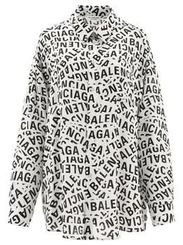 巴黎世家衬衫价格, Balenciaga | "Logo Strips" shirt商品图片 7.6折