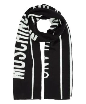 Moschino | Moschino Logo Intarsia Finished Edge Scarf 5.7折, 独家减免邮费