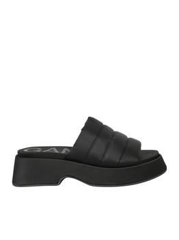 Ganni | GANNI PLATFORM SLIDE SANDALS商品图片,7.3折