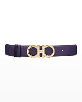 女装菲拉格慕腰带, Salvatore Ferragamo | Gancini Bicolor Leather Belt商品图片 
