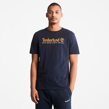 Timberland | Wind, Water, Earth and Sky™ T-Shirt for Men in Navy商品图片,