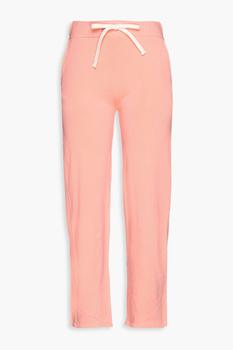商品Monrow | Cropped French terry track pants,商家THE OUTNET US,价格¥298图片