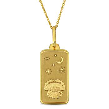 商品Amour | Cancer Horoscope Necklace In 10K Yellow Gold,商家Jomashop,价格¥1642图片