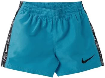 NIKE | Kids Blue Embroidered Big Kids Swim Shorts,商家SSENSE CA,价格¥186