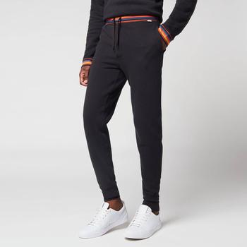推荐PS Paul Smith Men's Stripe Waistband Jersey Joggers - Black商品