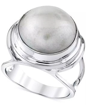 Macy's | Cultured Mabe Freshwater Pearl (12mm) Statement Ring in Sterling Silver,商家Macy's,价格¥643