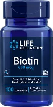 Life Extension | Life Extension Biotin - 600 mcg (100 Capsules),商家Life Extension,价格¥43