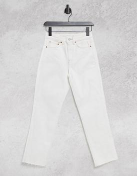 product Topshop straight leg jeans in off white image
