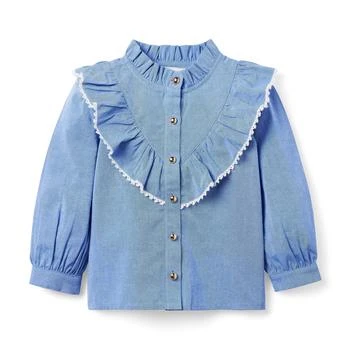Janie and Jack | Chambray Blouse (Toddler/Little Kids/Big Kids) 