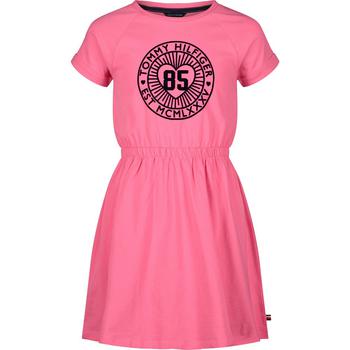 推荐Big Girls Logo Raglan Short Sleeve Cinch-Waist T-shirt Dress商品