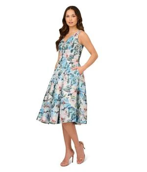 Adrianna Papell | Floral Jacquard Midi Dress 6.2折, 满$220减$30, 满减