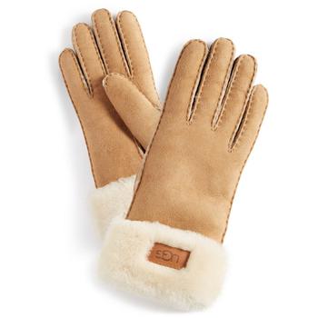 商品Women's Water-Resistant Turn-Cuff Shearling Gloves图片