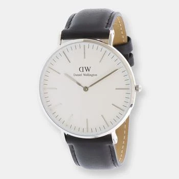 推荐Daniel Wellington Men's Classic Sheffield 0206DW Silver Leather Japanese Quartz Fashion Watch ONE SIZE商品