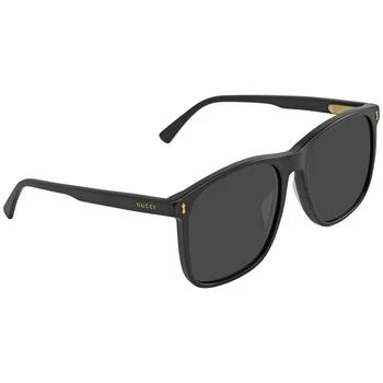 Gucci | Grey Rectangular Men's Sunglasses GG1041S 001 57 4.9折, 满$200减$10, 满减