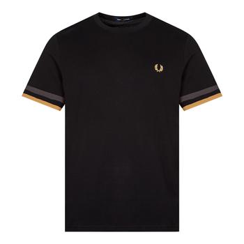 Fred Perry | Fred Perry Pique T-Shirt - Black商品图片,
