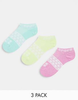 推荐Crocs socks 3 pack in low pastel商品