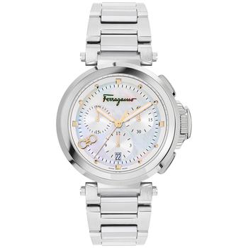 菲拉格慕手表, Salvatore Ferragamo | Women's Swiss Chronograph Legacy Stainless Steel Bracelet Watch 40mm商品图片 