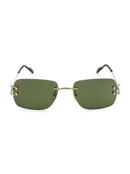 推荐Signature C 59 MM Rectangle Sunglasses商品
