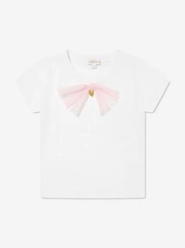 推荐Girls Jolie Bow T-Shirt in White商品