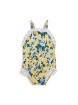 商品Baby Girl's Floral Ruffle One Piece Swimsuit图片