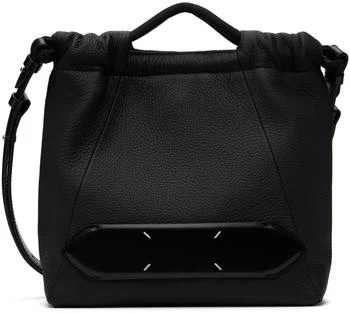 MAISON MARGIELA | Black Soft 5AC Drawstring Small Bag 