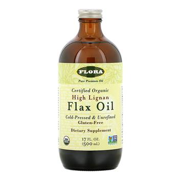 商品Flora High Lignan Flax Oil Certified Organic, 17 Oz,商家MyOTCStore,价格¥121图片