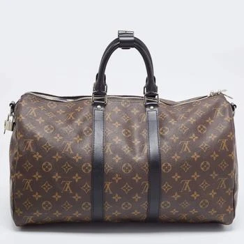 [二手商品] Louis Vuitton | Louis Vuitton Brown Canvas Monogram Keepall Bandouliere 45 Duffel Bag 满1件减$100, 满减