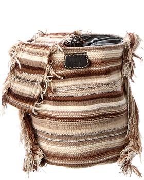 chloe tote真假, Chloé | Chloe Jorge Medium Cashmere & Leather Bucket Bag商品图片 6.2折