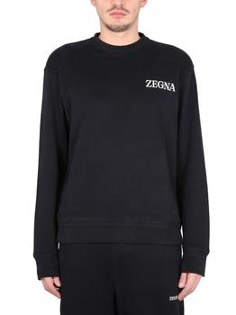 Zegna | Ermenegildo Zegna Logo-Printed Crewneck Sweatshirt商品图片,5.3折起