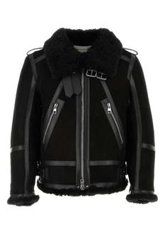 Alexander McQueen | Black Shearling And Nappa Leather Jacket,商家Italist,价格¥27898