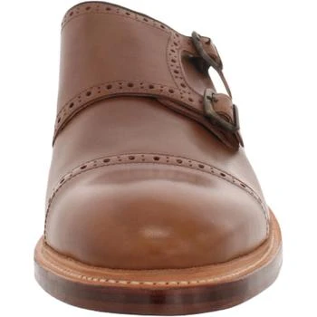 推荐Somerville Mix Mens Leather Round Toe Monk Shoes商品
