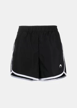 推荐Marine Serre Black Olympic Embroidered Running Shorts商品