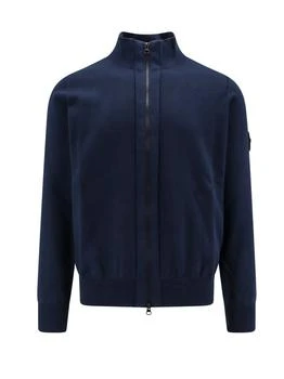 Stone Island | Stone Island Logo Patch Zipped Sweatshirt 7.6折