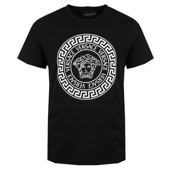 推荐Black & White Medusa Logo Short Sleeve T Shirt商品
