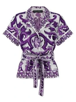 Dolce & Gabbana | Dolce & Gabbana 'Maiolica' Print Pajama Shirt,商家Baltini,价格¥10988