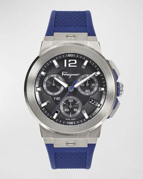男士休闲菲拉格慕手表, Salvatore Ferragamo | Men's F-80 Titanium Silicone Watch, 44mm商品图片 