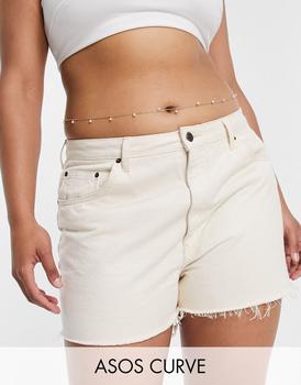 ASOS | ASOS DESIGN Curve belly chain with pearl in gold tone商品图片,7.5折