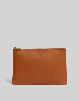 Madewell | The Leather Pouch Clutch商品图片,8折起