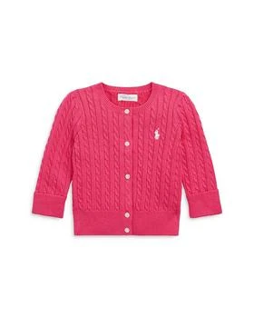 Ralph Lauren | Girls' Mini-Cable Cotton Cardigan - Baby,商家Bloomingdale's,价格¥370