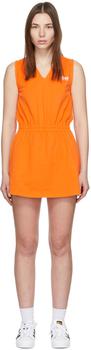 Sporty & Rich | SSENSE Exclusive Orange Prince Edition Angelica Dress商品图片,2.5折