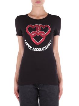 推荐Love Moschino Logo-Detailed Crewneck T-Shirt商品