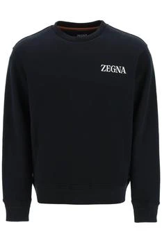 Zegna | RUBBERIZED LOGO CREWNECK SWEATSHIRT 4.7折, 满$150享9.5折, 满折