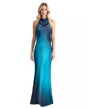 Betsy & Adam | Women's Ombre Sleeveless Draped Halter Gown,商家Macy's,价格¥1937