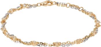 商品Yvonne Léon | White & Yellow Mini Torsade Diamond Bracelet,商家SSENSE,价格¥26391图片