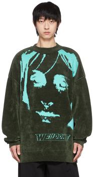 We11done | Khaki & Blue Reversible Sweater商品图片,4折